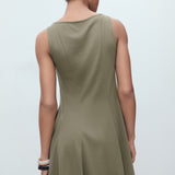 Mango dress sicily in Khaki - R