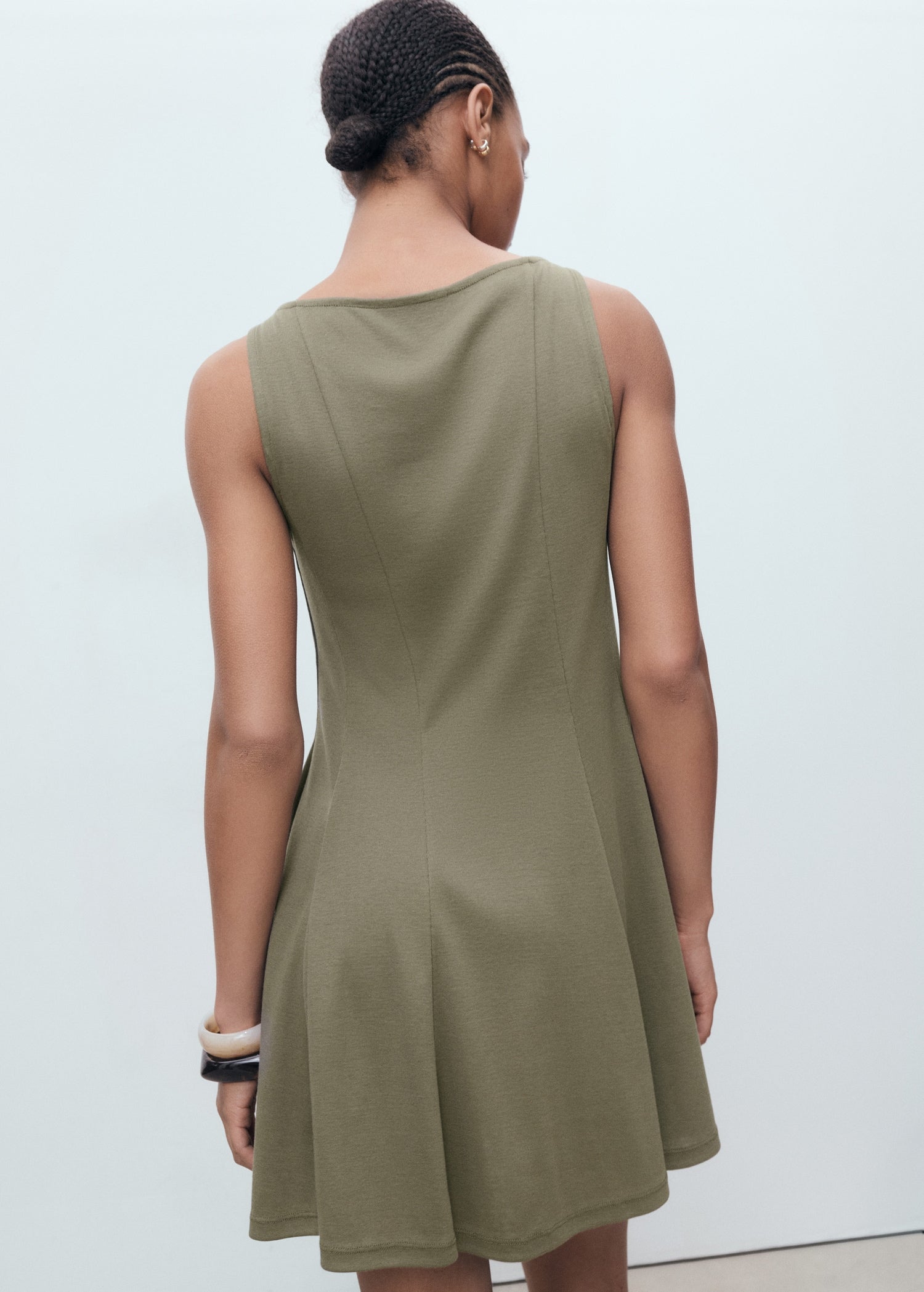 Mango dress sicily in Khaki - R