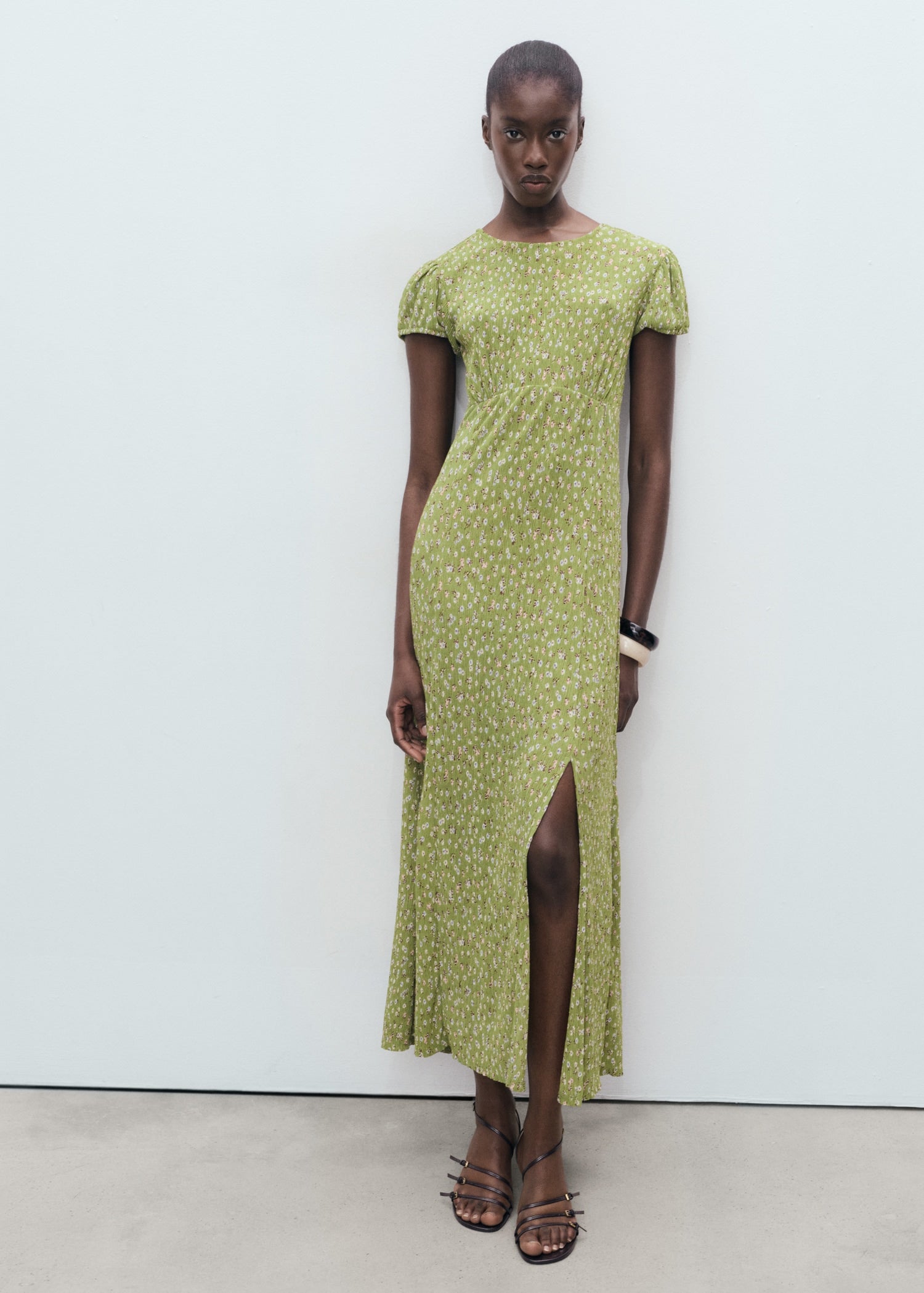 Mango dress pomelo in Green - 99999999_01