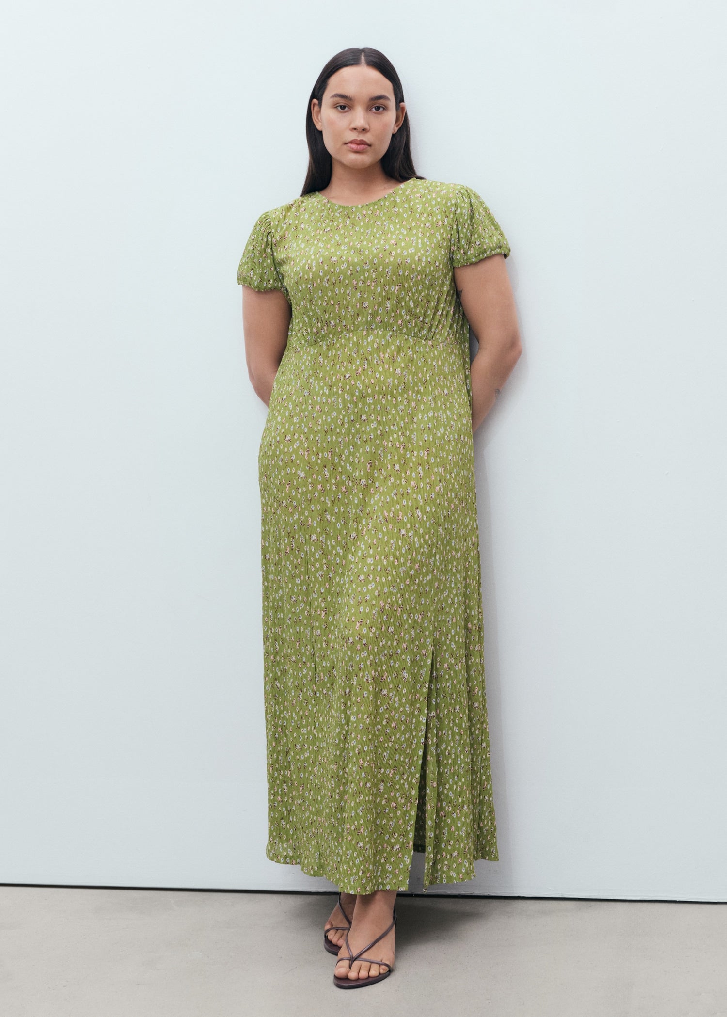 Mango dress pomelo in Green - D3