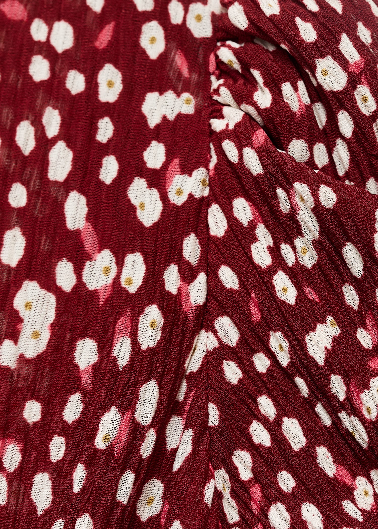 Mango dress pomelo in Burgundy - D8