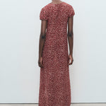 Mango dress pomelo in Burgundy - R