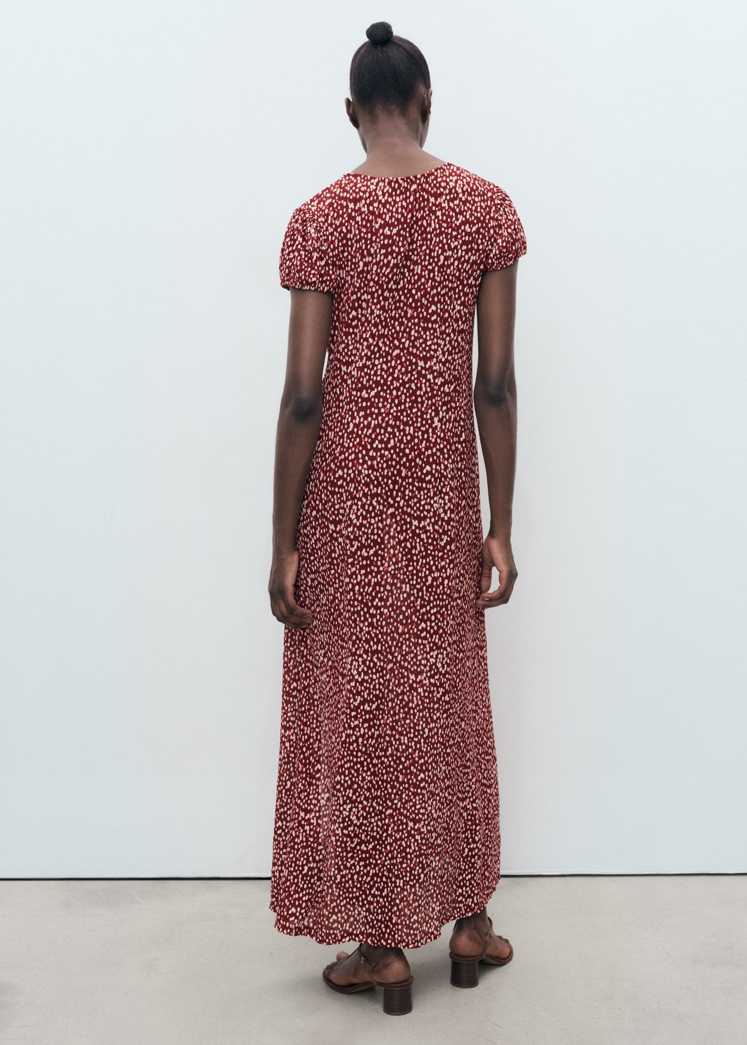 Mango dress pomelo in Burgundy - R