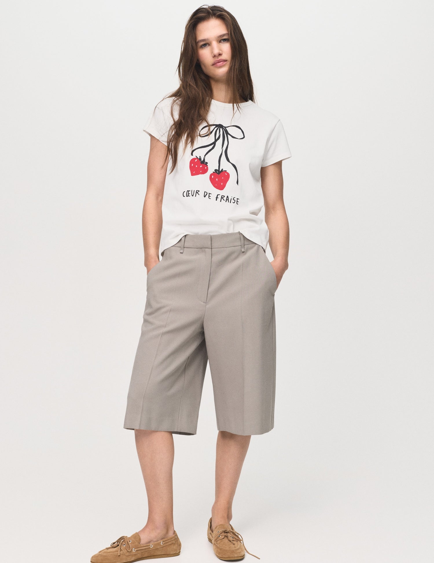 Mango t-shirt ilustra in White - 99999999_01