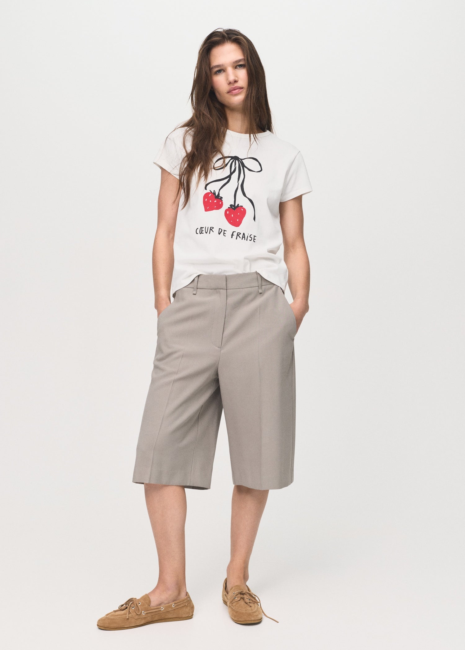 Mango t-shirt ilustra in White - 99999999_01