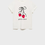 Mango t-shirt ilustra in White - B