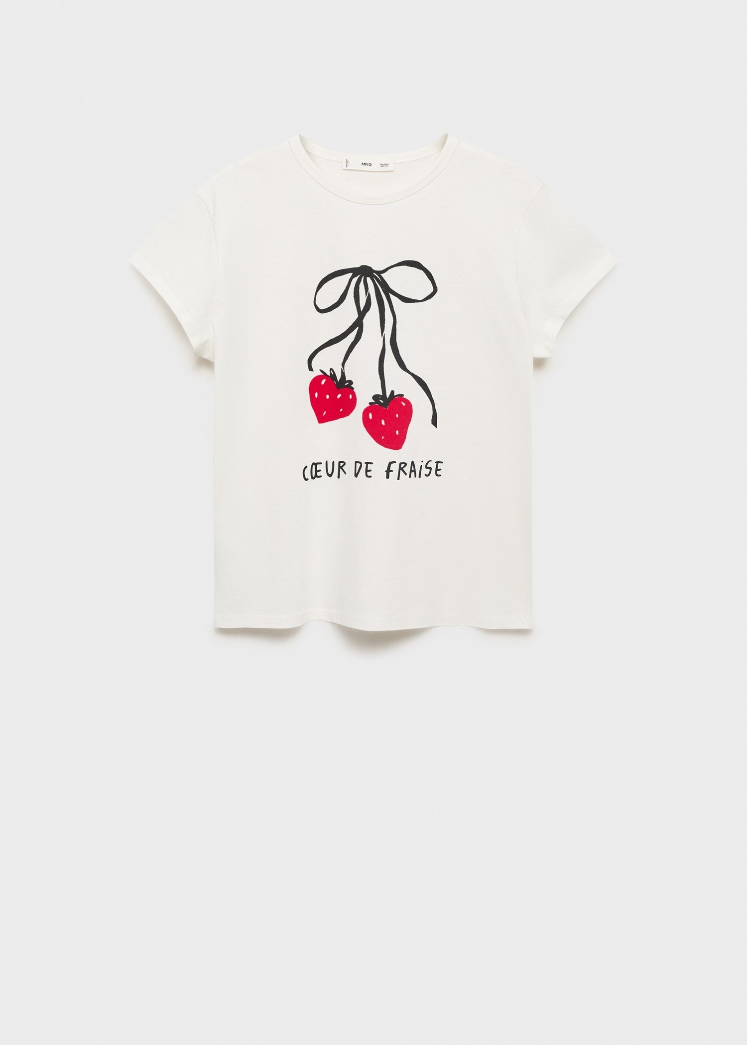 Mango t-shirt ilustra in White - B