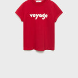 Mango t-shirt ilustra in Red - B