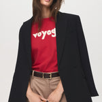 Mango t-shirt ilustra in Red - D2