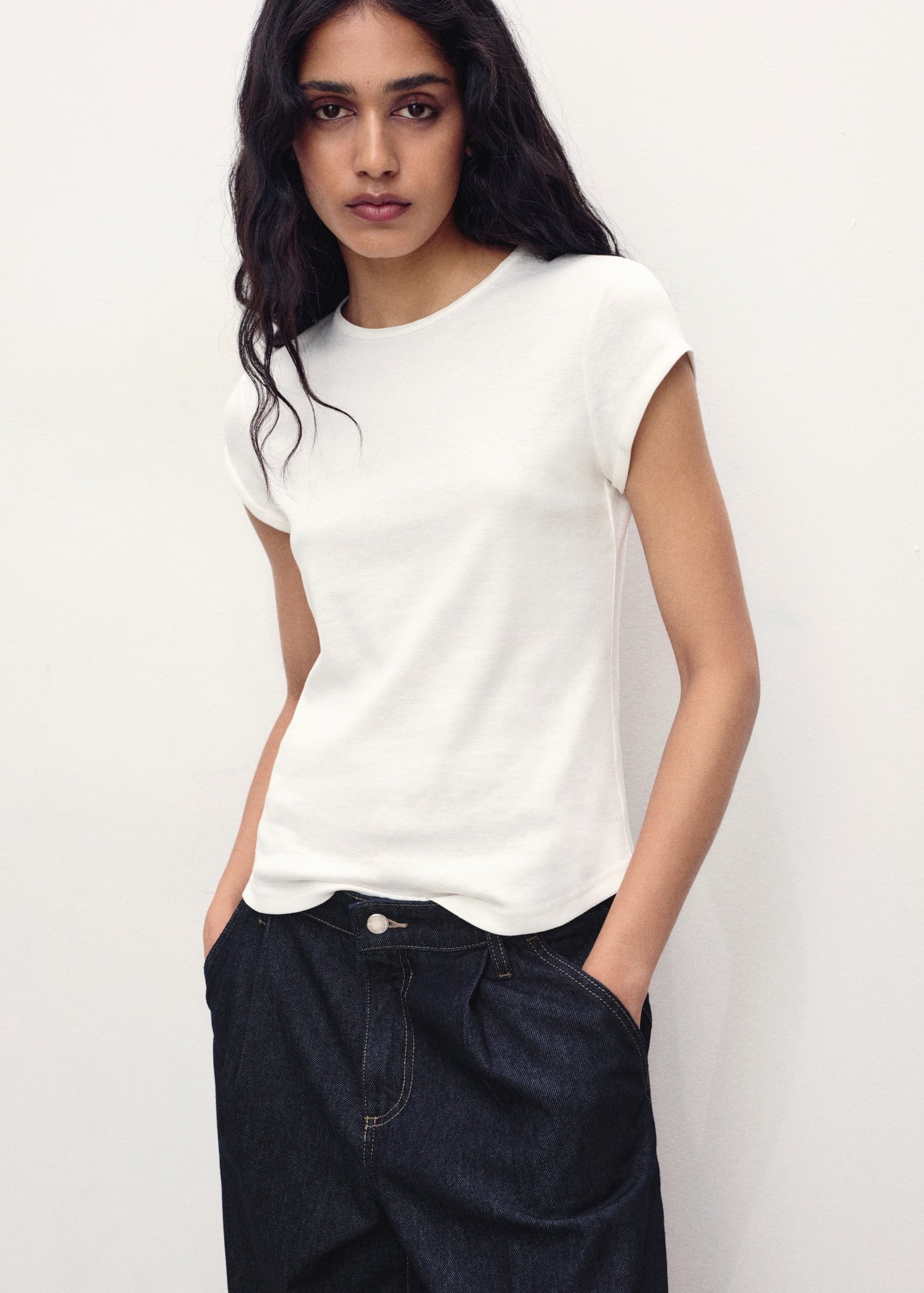 Mango t-shirt jani in White