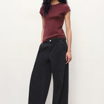 Mango t-shirt jani in Burgundy - 99999999_01