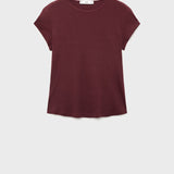 Mango t-shirt jani in Burgundy - B