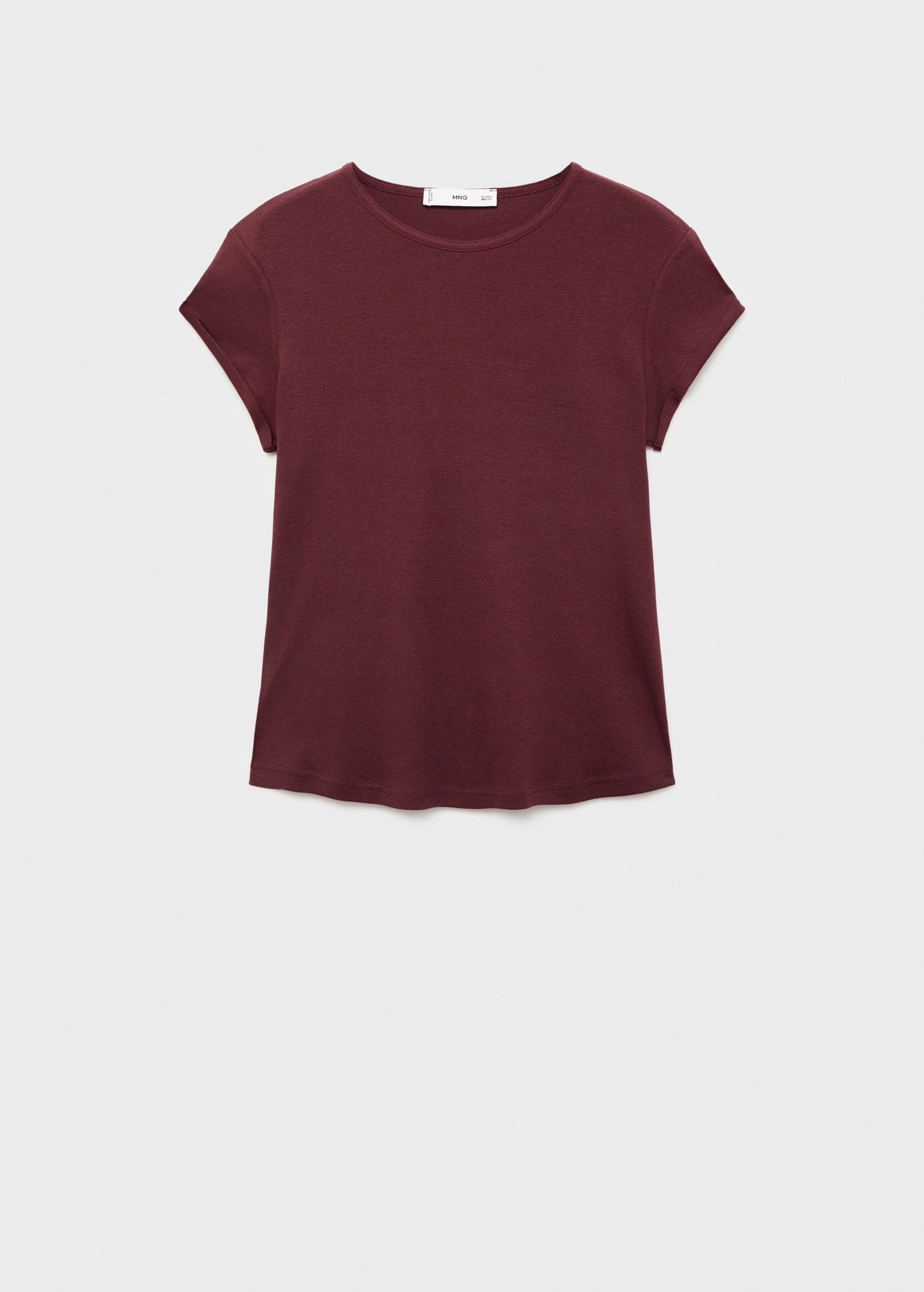 Mango t-shirt jani in Burgundy - B