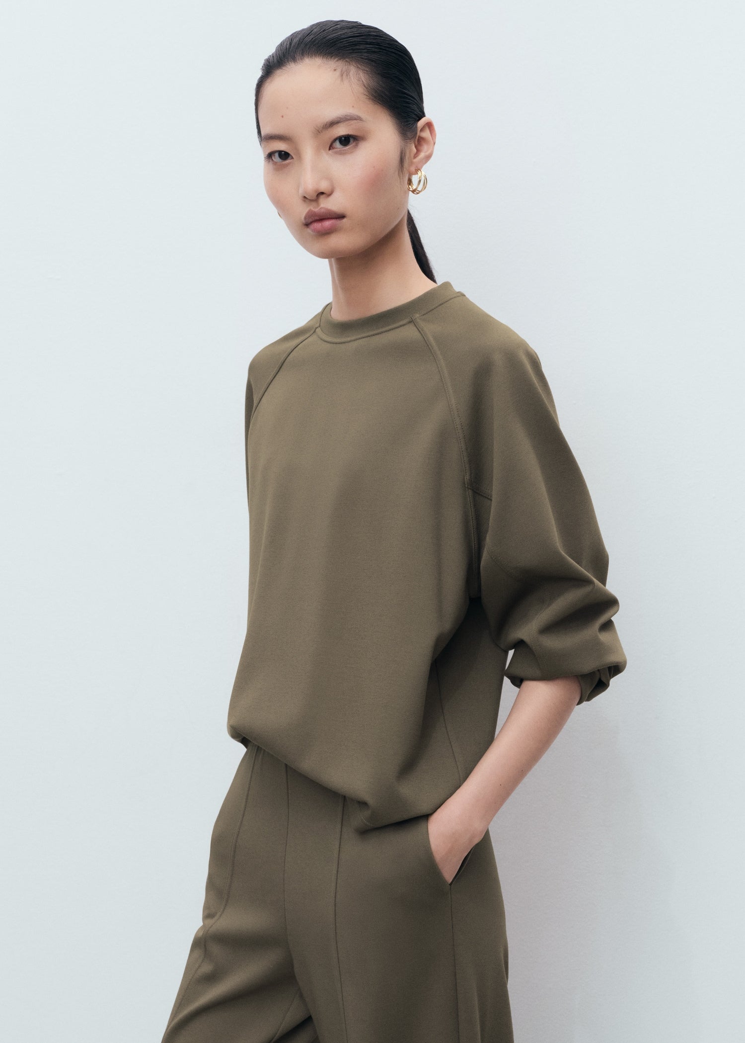 Mango sweatshirt florida in Taupe