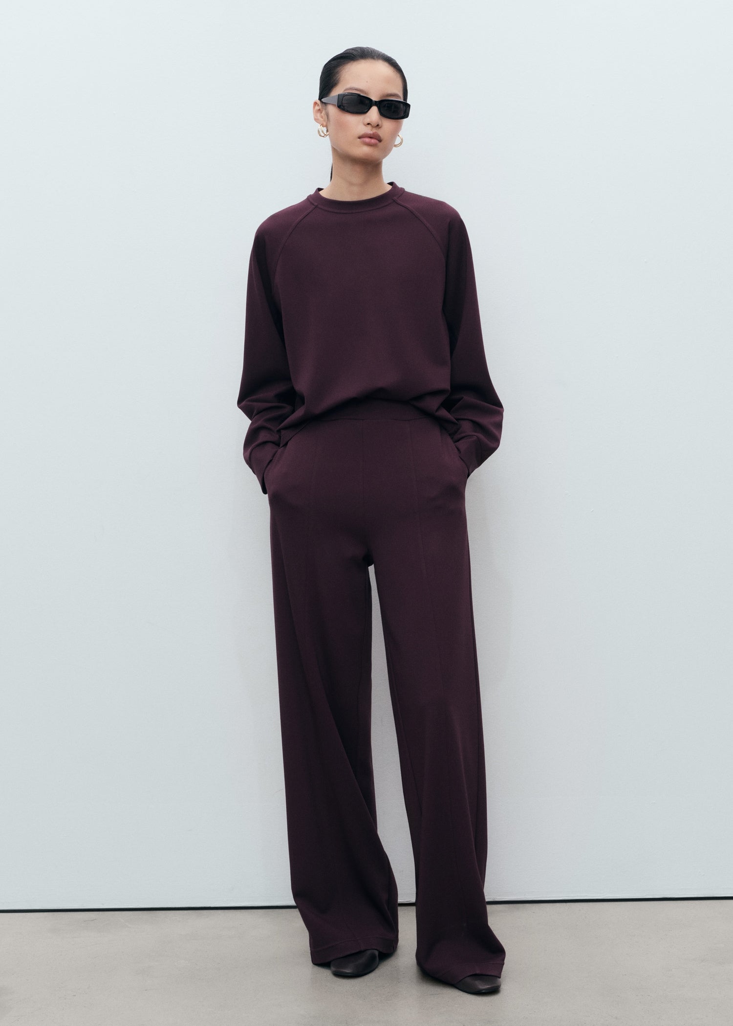 Mango sweatshirt florida in Burgundy - 99999999_01