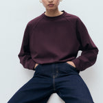 Mango sweatshirt florida in Burgundy - D2