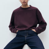 Mango sweatshirt florida in Burgundy - D2
