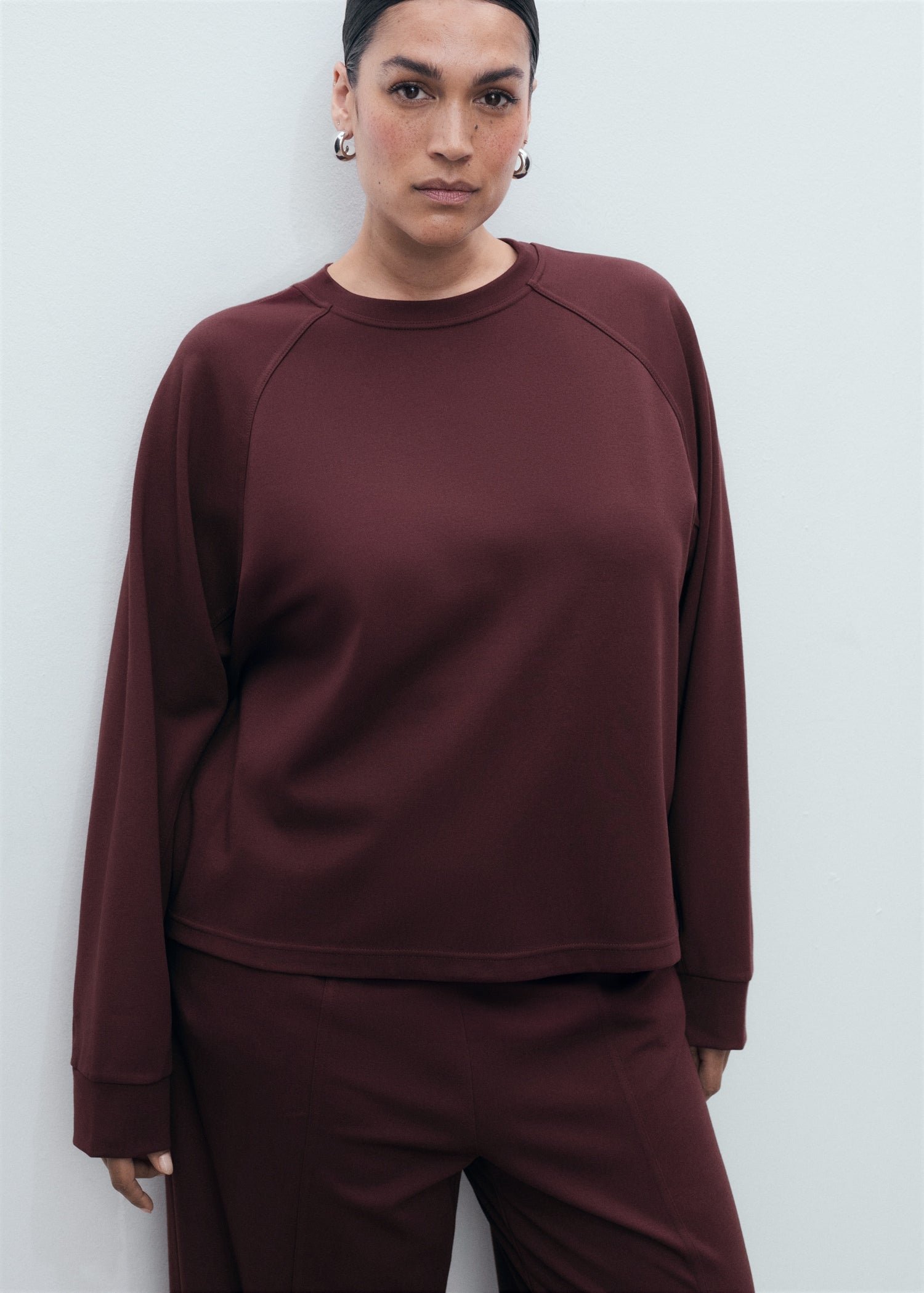 Mango sweatshirt florida in Burgundy - D5
