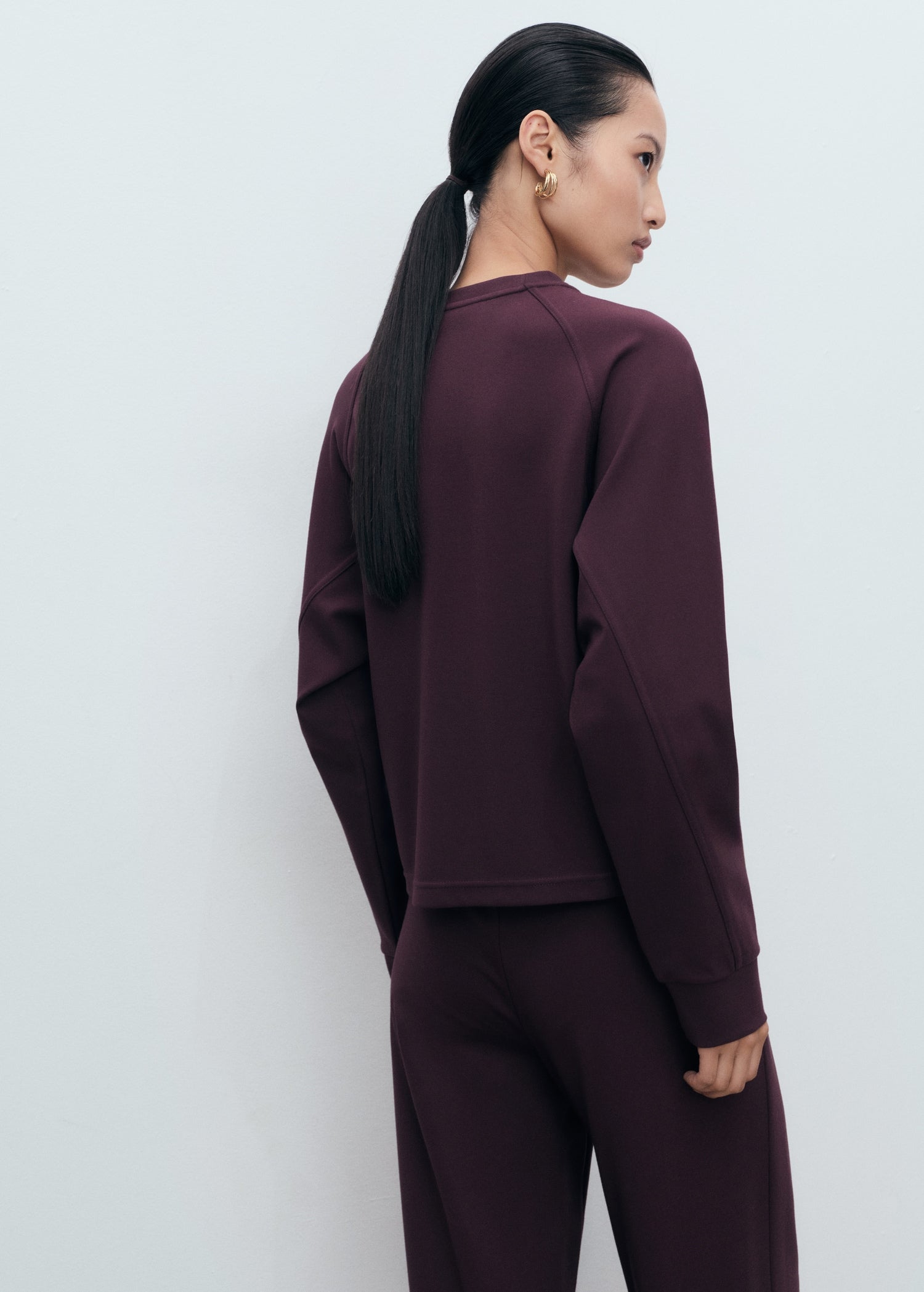 Mango sweatshirt florida in Burgundy - R