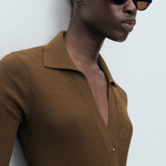 Mango sweater mocha in Chocolate - D1