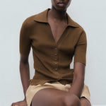 Mango sweater mocha in Chocolate - D2