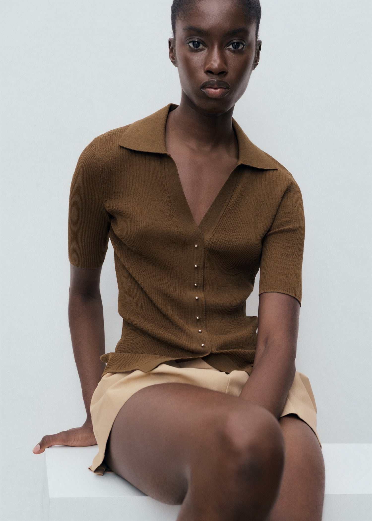 Mango sweater mocha in Chocolate - D2