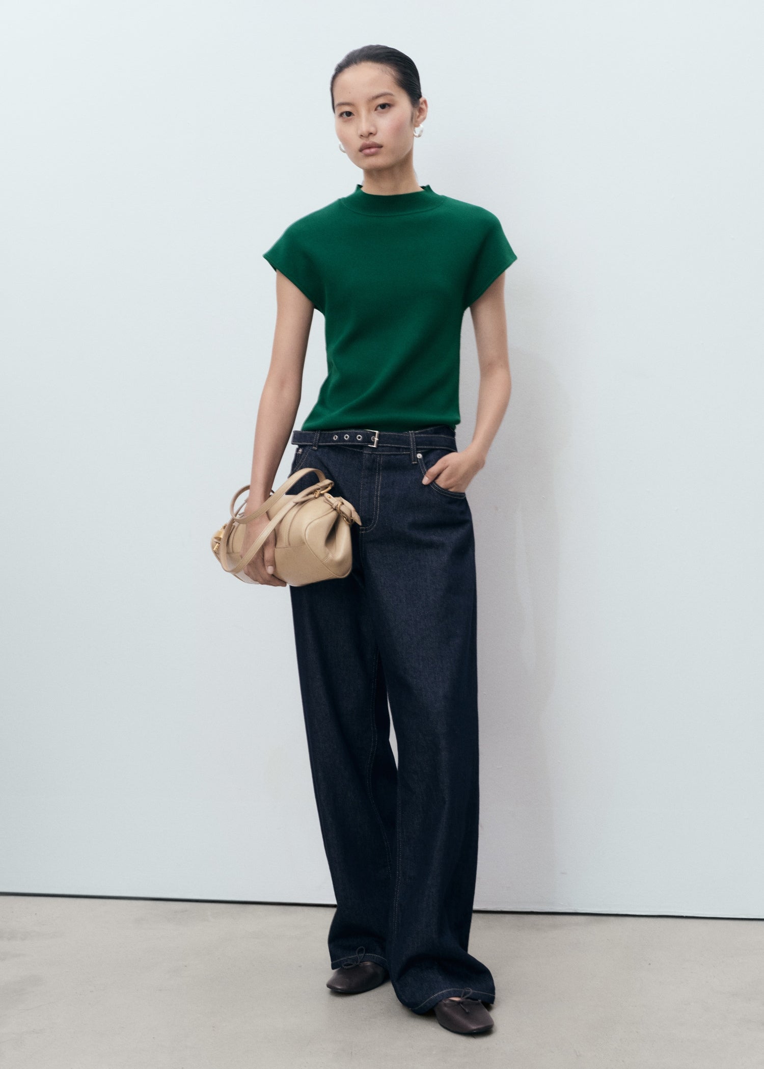 Mango sweater dumin in Bottle Green - 99999999_01