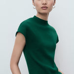 Mango sweater dumin in Bottle Green