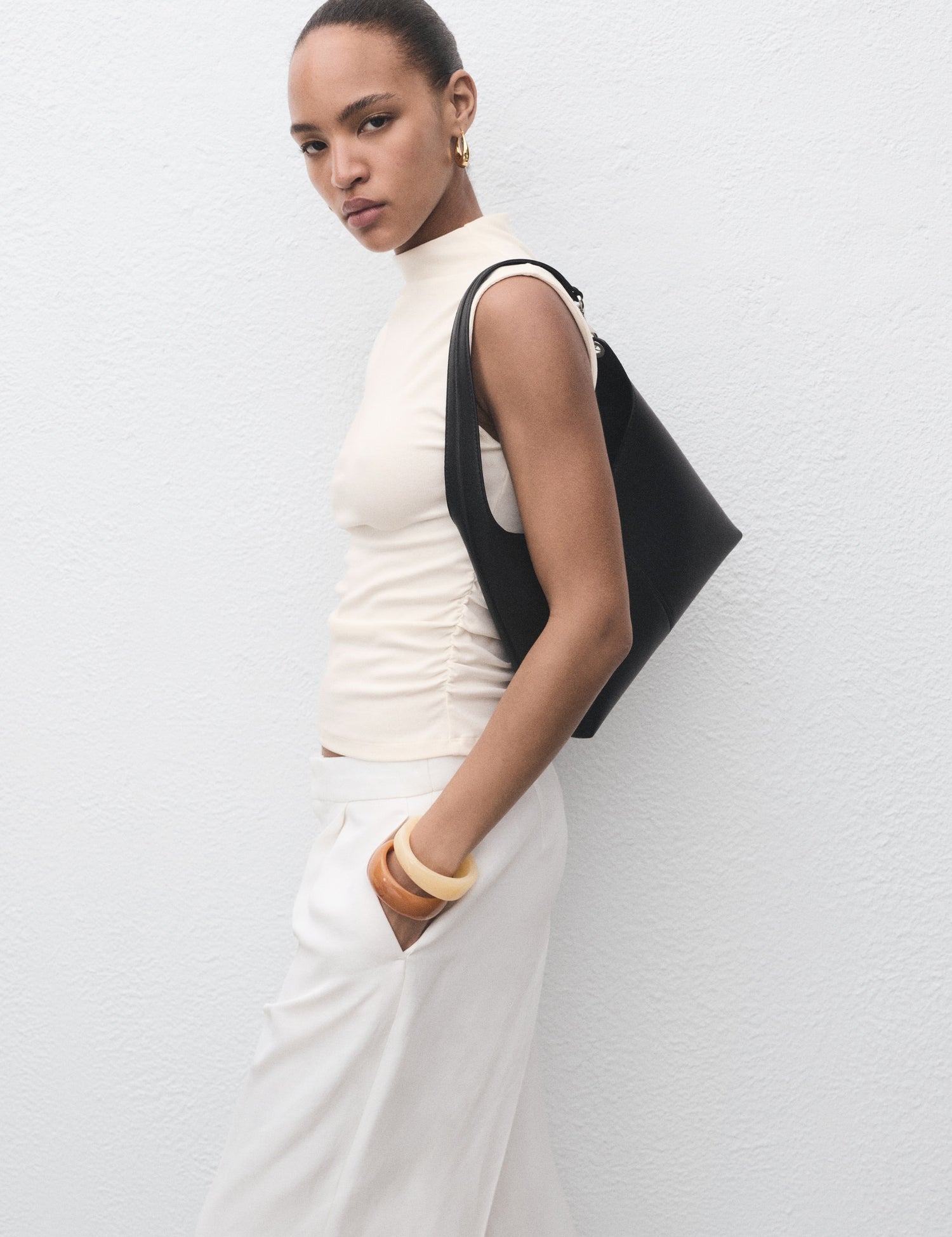 Mango t-shirt julia in Off White