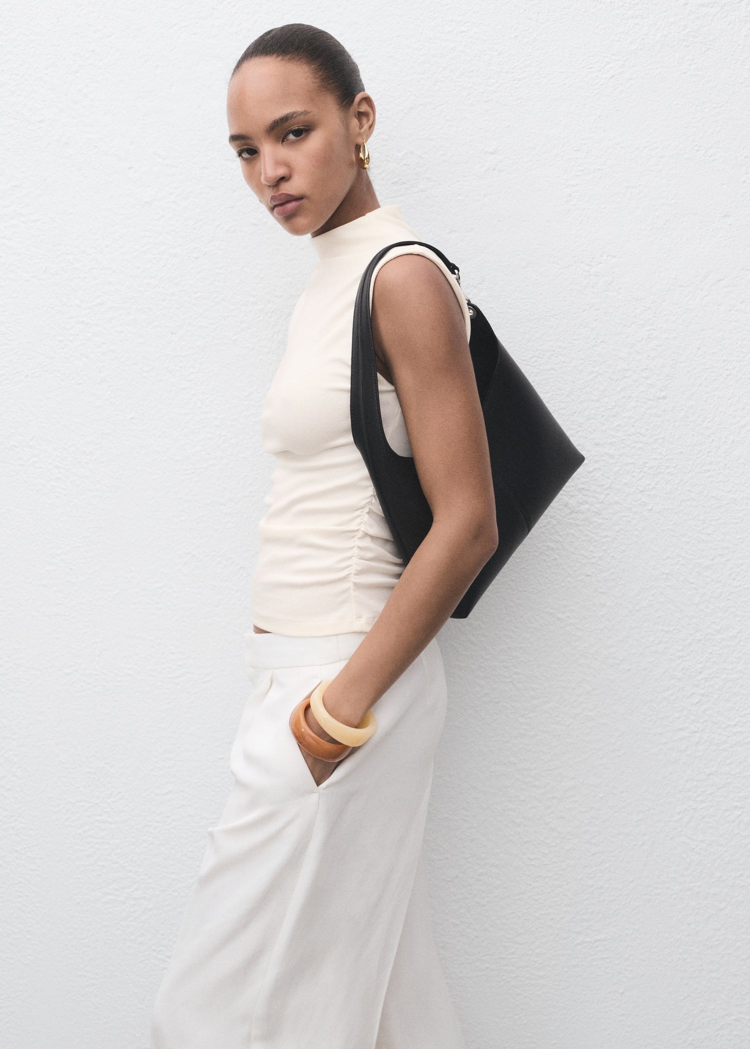 Mango t-shirt julia in Off White