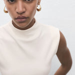 Mango t-shirt julia in Off White - D1