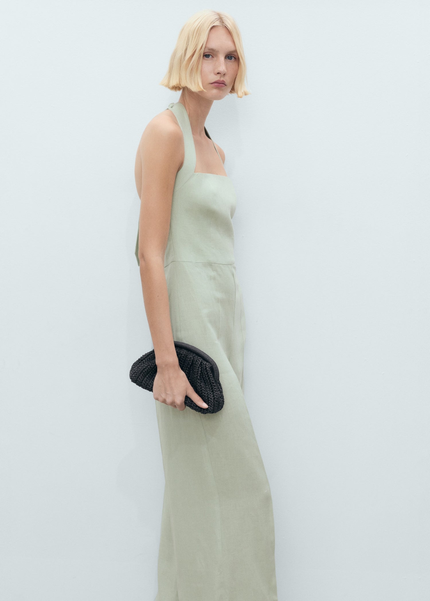Mango jumpsuit jumy in Pastel Green