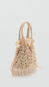 Mango handbag pazo in Beige