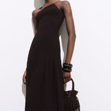 Mango handbag pazo in Chocolate - 99999999_01