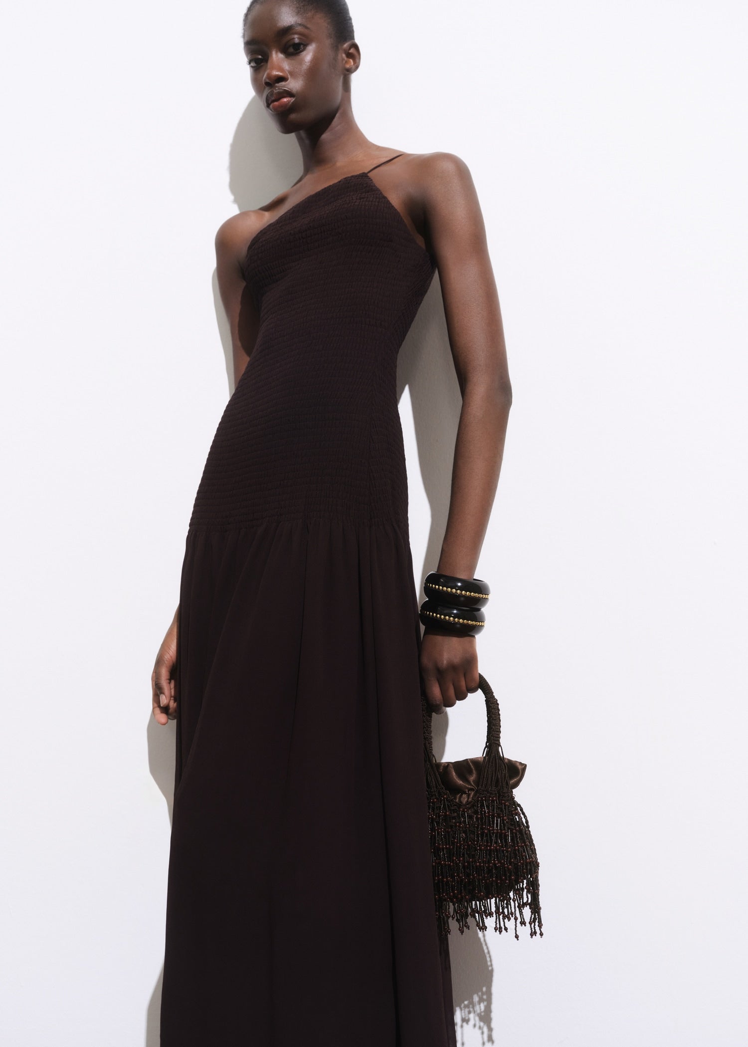 Mango handbag pazo in Chocolate - 99999999_01