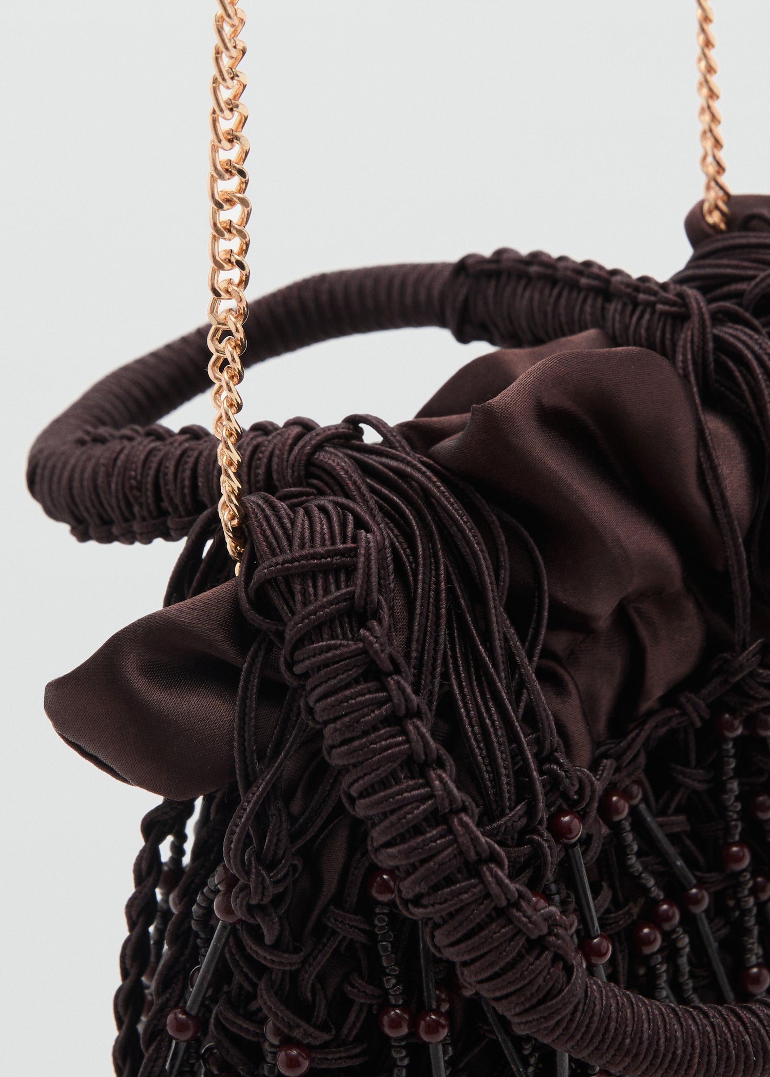 Mango handbag pazo in Chocolate - D1