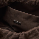 Mango cosmetic bag sirs in Chocolate - D2