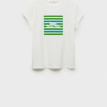 Mango t-shirt illustra in Pastel Green - B
