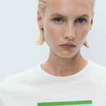 Mango t-shirt illustra in Pastel Green - D1