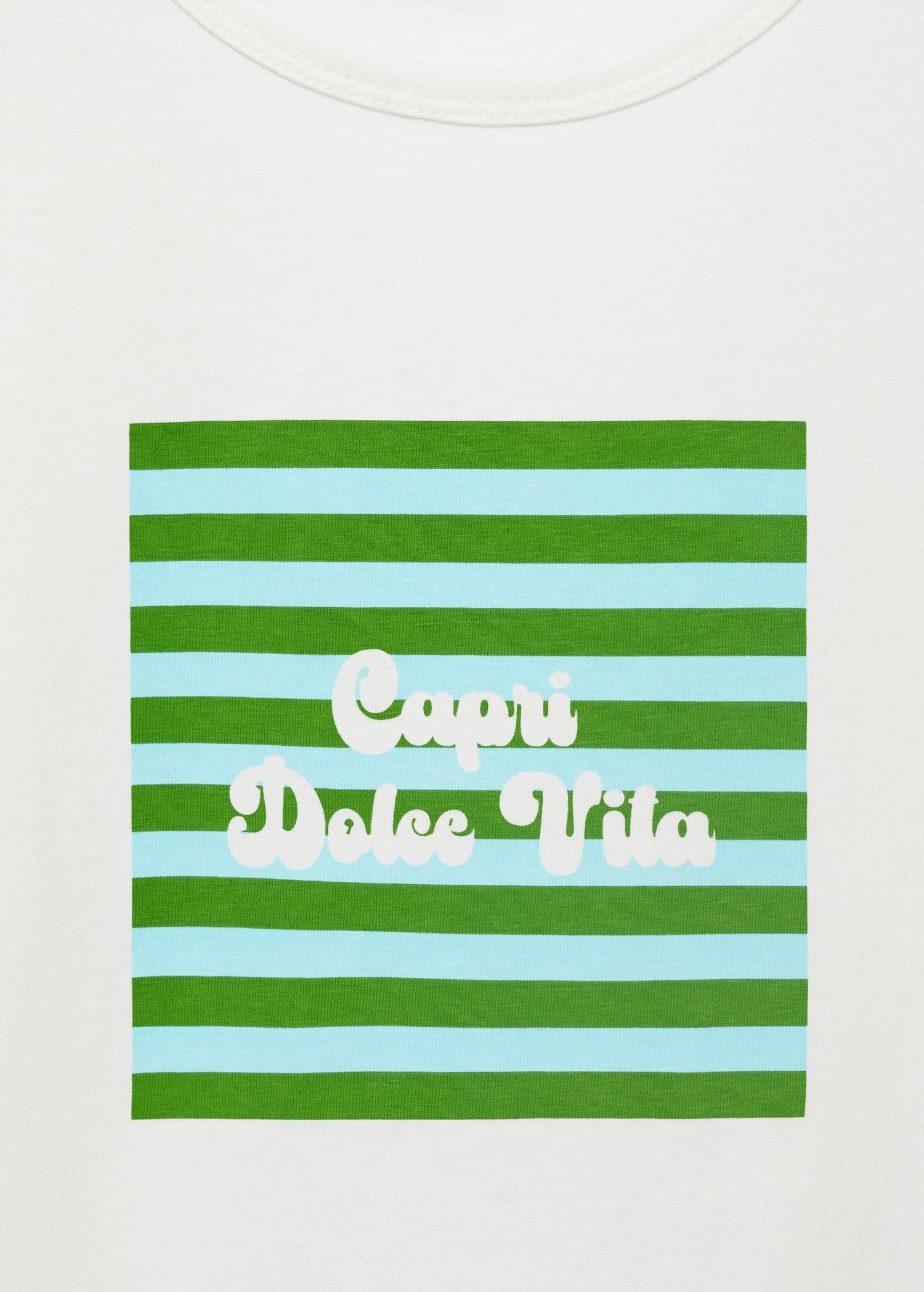 Mango t-shirt illustra in Pastel Green - D8