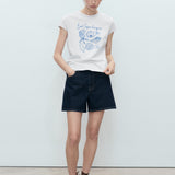 Mango t-shirt illustra in Blue - 99999999_01