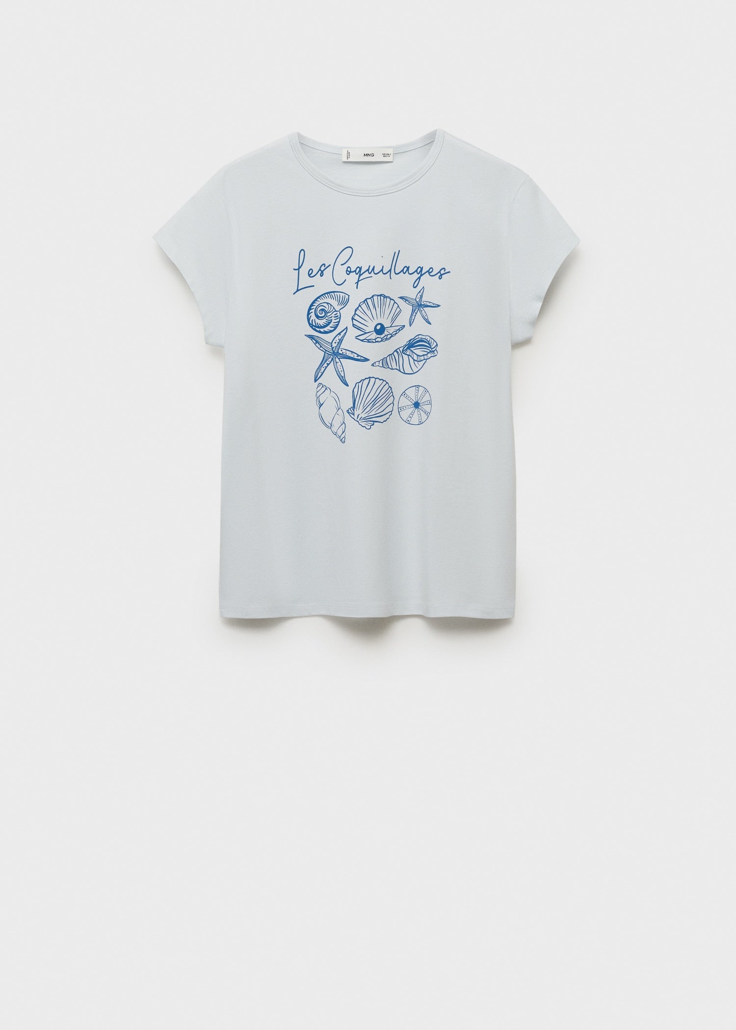 Mango t-shirt illustra in Blue - B