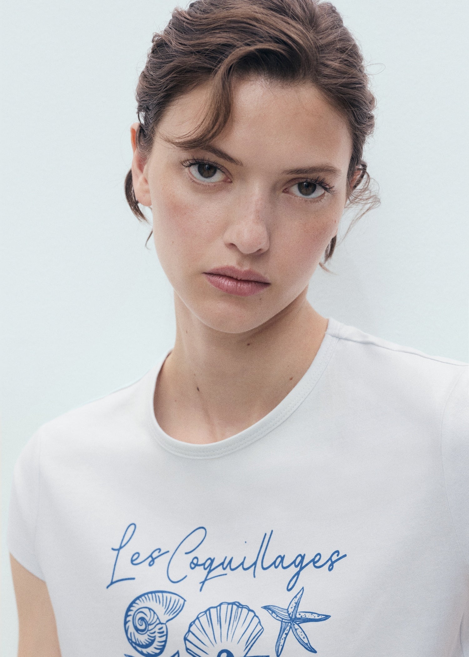 Mango t-shirt illustra in Blue - D1