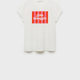 Mango t-shirt illustra in Red - B