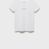 Mango t-shirt mangolog in White - B