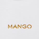 Mango t-shirt mangolog in White - D8