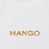 Mango t-shirt mangolog in White - D8