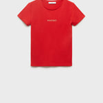 Mango t-shirt mangolog in Red - B