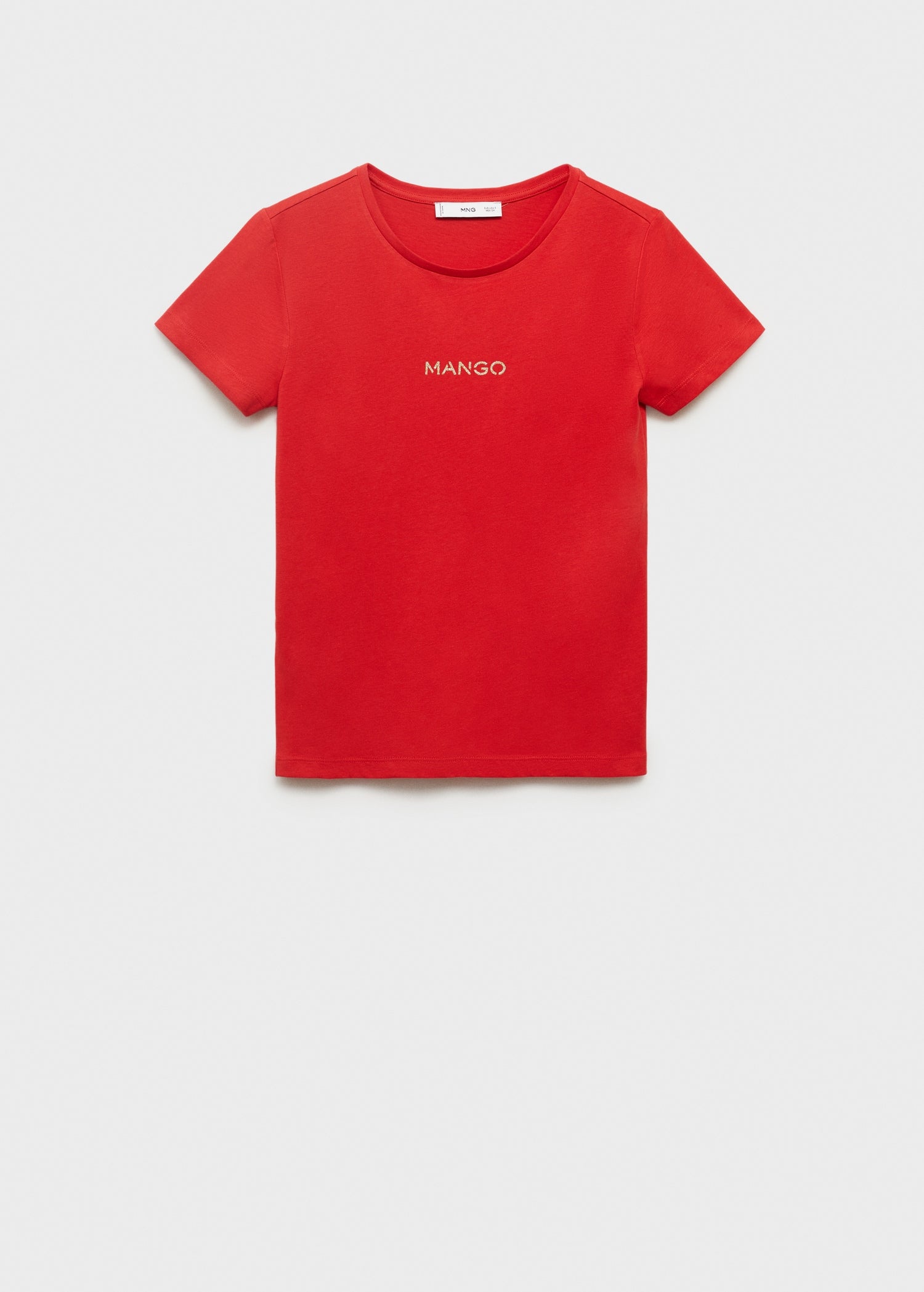 Mango t-shirt mangolog in Red - B
