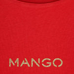 Mango t-shirt mangolog in Red - D8